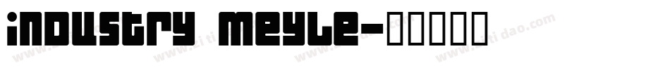 industry meyle字体转换